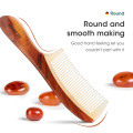 MR.GREEN Comb Natural Wood With Horn Splicing Structure Fine Tooth Hair Comb Anti-Static Head acupuncture point massage Gift