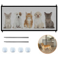 New Magic Dog Gate Fences Portable Folding Breathable Mesh Pet Barrier Pet Separation Guard Isolated Dogs Baby Home Safety Fence