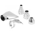 5pcs/set Stainless Steel Hot Air Gun Nozzles Heat Blower Accessories Pneumatic Tools