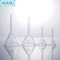 HUAOU 90mm Funnel Short Stem 60 Degree Angle Borosilicate 3.3 Glass Laboratory Chemistry Equipment