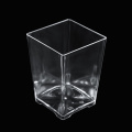 120ml 50pcs Plastic Cup Square Cake Dessert Cups Cube Pudding Yougurt Jelly Container Cups Sample Dish Tray Decor 5*5*7cm
