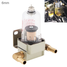 New 6mm Universal Engine Oil Catch Tank/ Oil Can Filter Out Impurities /Oil and Gas Separator auto accessories