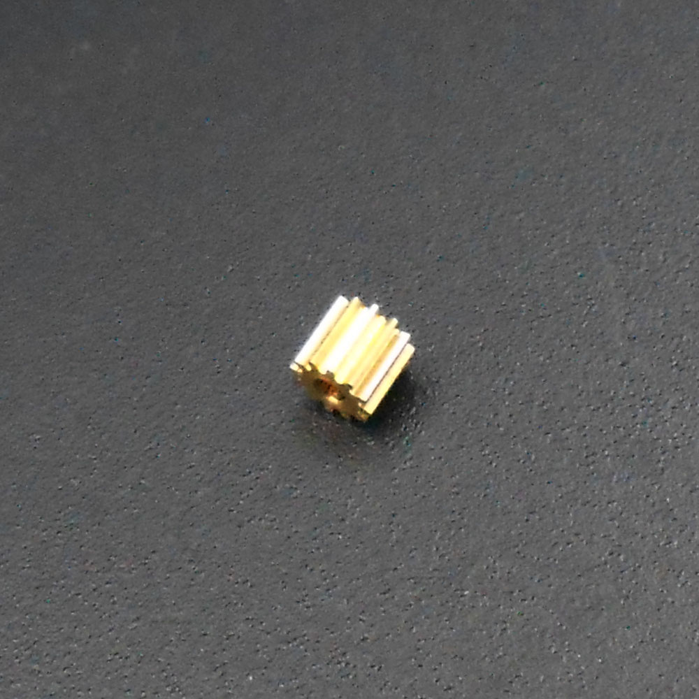 5Pcs 0.2M 12T Brass Gear 0.2 Modulus T=12 Aperture 1mm Tight Fitting 12 Teeth Metal Dia. 2.8MM Spur Gears 2.45mm X 2.8mm *KC001