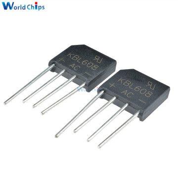 10PCS KBL608 800V 6A Diode Bridge Rectifier Single Phase Bridge Rectifier KBL-608 New Arrival