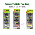 Mini Alloy Metal + ABS Alloy Farm Trucks Models Farmer Car Die-cast Toy Vehicles Corn Rice Harvesters Tractors Bulldozers Kids
