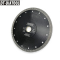 DT-DIATOOL 1unit Dia 8"/200mm X Mesh Turbo Saw Blades Premium Diamond Cutting Disc for Porcelain Ceramic Tile Marble Wet