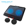 COOLCOLD Laptop Cooling Pad Base Notebook Cooler Two Led Fan Seven Angles Adjustment For 12'' 15.6'' 17'' Laptop USB Cooling Fan