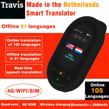 155 languages offline online translation Travis touch go 3.0 voice Translator Wifi Bluetooth 4G Touch screen smart translator