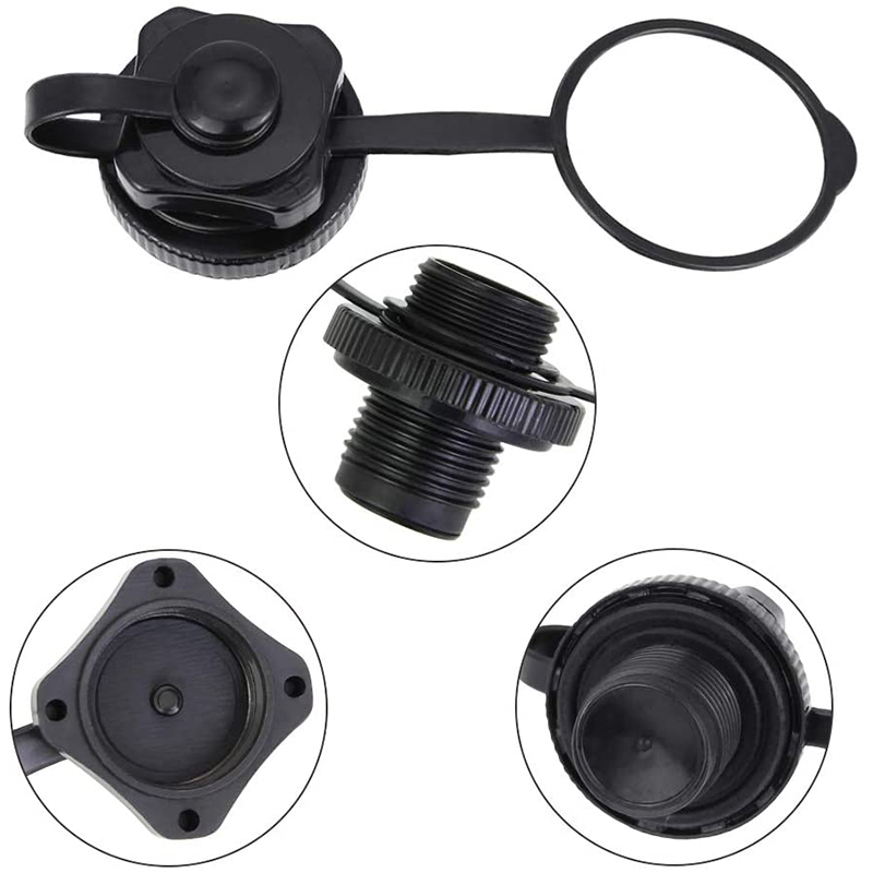 Valve Cap One-way Secure Seal Inflation Screw Valve Gas Nozzle On For Rubber Kayak Rowing Boats Raft Mattress Water Sport
