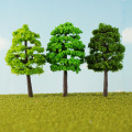 70pcs Mixed Model Tree 1:75-1:500 Scale Train Railroad Architecture Diorama for DIY Crafts or Building Models