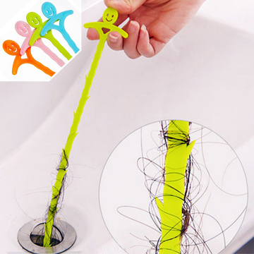 Bathroom Hair Sewer Dredge Device Filter Drain Cleaner Outlet Kitchen Sink Strainer Anti Clogging Floor Wig Removal Small Tool@3