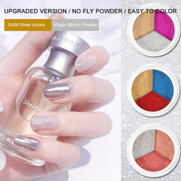 Nail 3 Glitter Color Solid Powder Nail Mirror Flour Titanium Powder Aurora Powder Nail Powder Professional Nails Sparkling 15g