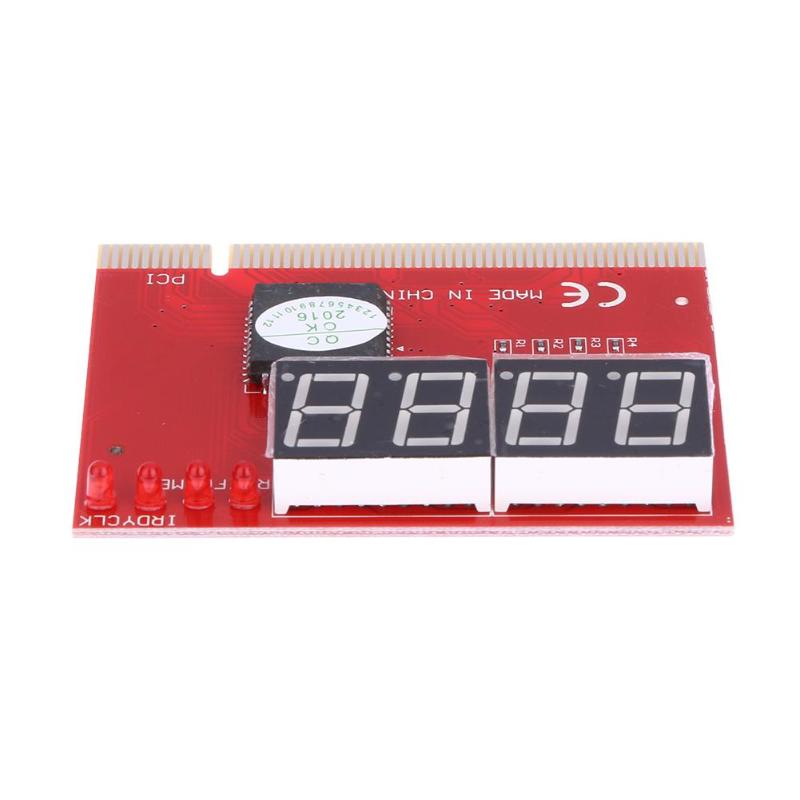 PC 4-digit Code Mainboard Motherboard Diagnostic Analyzer Tester PCI Card with Dual POST code display