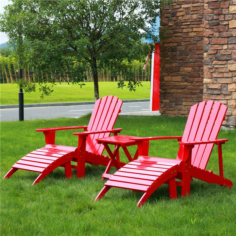 Outdoor Anticorrosive Wood Beach Chair Frog Chair Swimming Pool Balcony Courtyard Leisure Lounge Chair Solid Wood Park