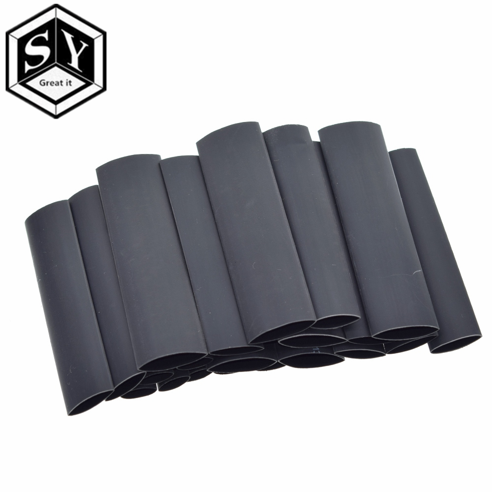 127PCS/set GREAT IT Assorted Heat Shrink Tube Black Wire Wrap Electrical Insulation Cable Sleeving 2-13mm