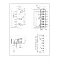 2.00mm(.079") Pitch Shrouded PCB Box Header through-hole/THT 90° H=6.40