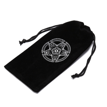 1PCS Mini Tablets Bundle Pockets Pokemon Cards Drawstring Bags Six Awn Star Velvet Tarot Card Storage Bag