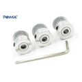 POWGE 3pcs 20 Teeth 2GT Timing Synchronous Pulley Bore 5/6/6.35/8mm for width 9/10mm 2M GT2 Belt Small Backlash 20T 20Teeth