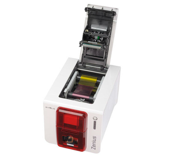 EKARWELT Evolis zenius single-sided id card printer with YMCKO ribbon R5F008S14 1pcs