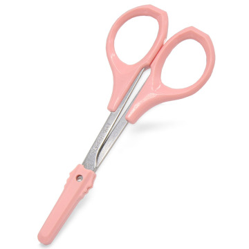 New Curved Multifunctional Eyebrow Trimmer Scissors Curved Stainless Steel Scissors Eyebrow Beauty Makeup Tool with Sharp Head