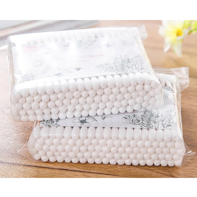 Multi-function 500pcs Eyelash Extension Remover Microbrush Disposable Double Head Cotton Buds Tip Swab Wood Sticks Makeup Tools