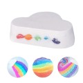 Rainbow Cloud Salt Essential Oil Bathing Ball Bubble Exfoliating Moisturizing Skin Care Props Natural Bubble Bath Bombs Ball 1pc