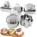 Cheese Tool Salad Die Cupcake Mold DIY Hot Sale Stainless Steel Bakeware Baking Tools 1pc Cake Baking Mousse Ring Dessert