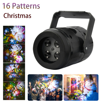 Christmas Rotating Projector Mini LED Stage Lights Lamp Christmas Spotlight Home Party Lights 16 Patterns