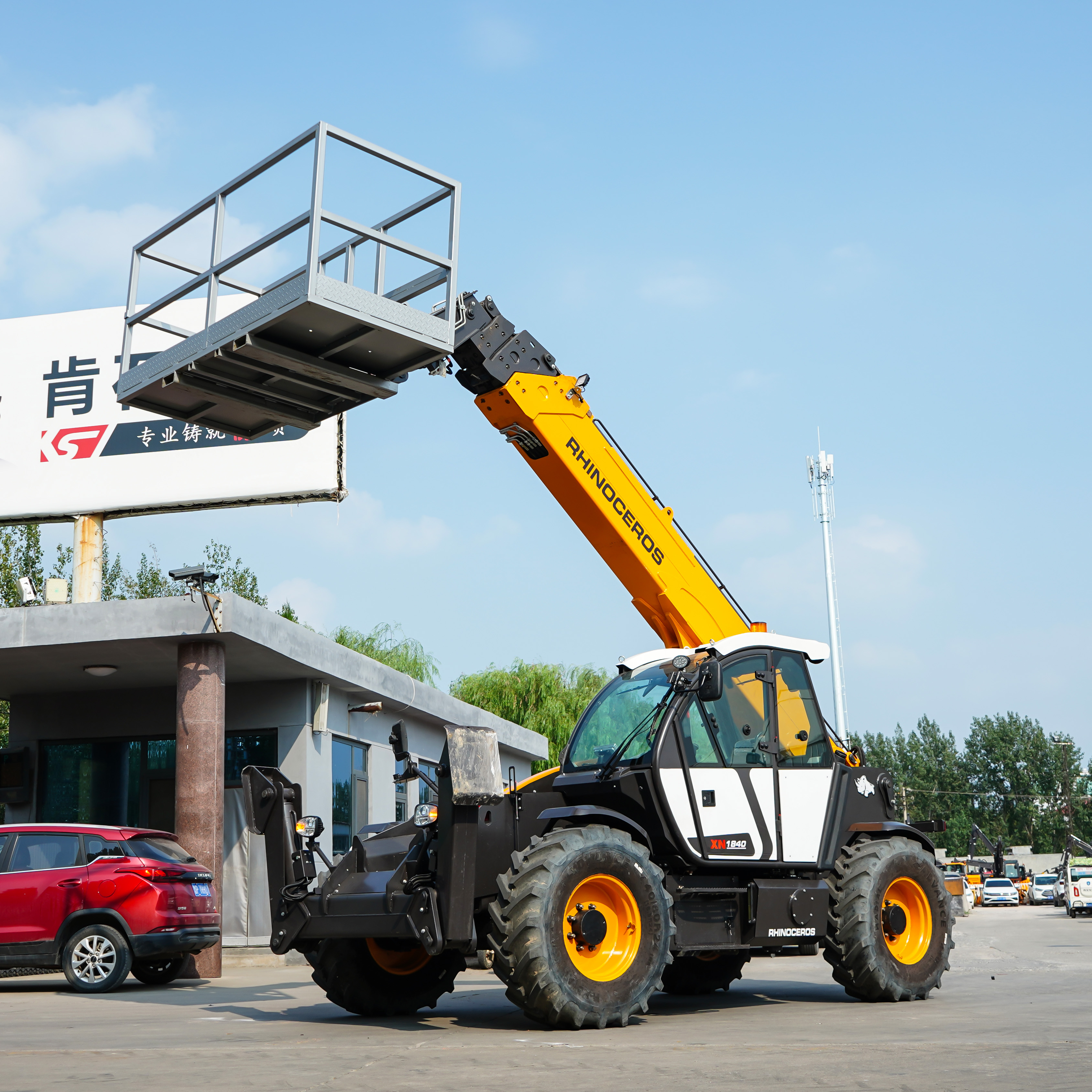 high-lift fork loader Rhinoceros 18m telehandler