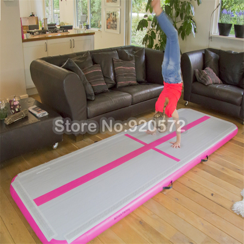 Inflatable Gymnastics AirTrack 4*1*0.2M Tumbling Track Air Floor Trampoline for Home Use/Training/Cheerleading/Beach Air pump