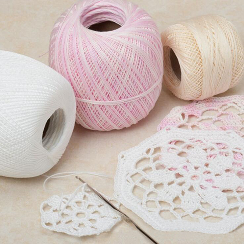 50g/ball Lace Crochet Cotton Yarn Thin Yarn Cotton Crochet Yarns Hand-knitting Yarn Machine Knitting Crochet Threads