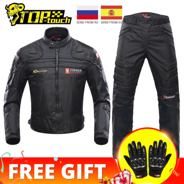 DUHAN Motorcycle Jackets Men Riding Motocross Enduro Racing Jacket Moto Jacket Windproof Coldproof Motorbike Clothing Protection