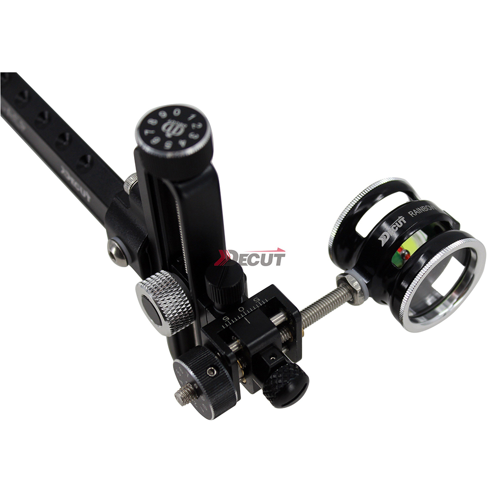 DECUT Hight Quality HONOR-ACP Compound Bow Sight Aluminum + Stainless Steel Bow Sight Shooting Sight Bow Accessory