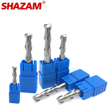 Milling Cutter Alloy Coating Tungsten Steel Tool By Aluminum Cnc Maching 2 Blade Endmills SHAZAM Woodworking For Wood Cutters