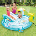 water park slides inflatable swimming pool for family kids, crocodile water spray pools baby ocean ball pool