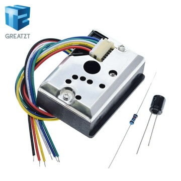 GREATZT GP2Y1014AU0F Compact Optical Dust Sensor Compatible GP2Y1010AU0F GP2Y1010AUOF Smoke Particle Sensor With Cable