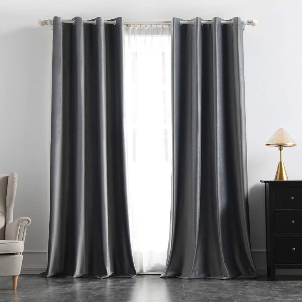 2 Panels High Shading Velvet Blackout Curtain For Bedroom Living Room Modern Windows Curtain Home Decoration Custom Made