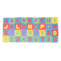 36pcs Soft Eva Foam Baby Play Floor Mat Alphabet Numbers Kid DIY Puzzle Jigsaw Size: (L)18cm x (W) 13.5cm x (H)2.0cm