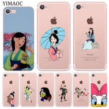YIMAOC Cartoon mulan Anime Soft Silicone Phone Shell Case for iPhone XR X XS 11 Pro Max 5 5S SE 6 6S 7 8 Plus 10 TPU Cover