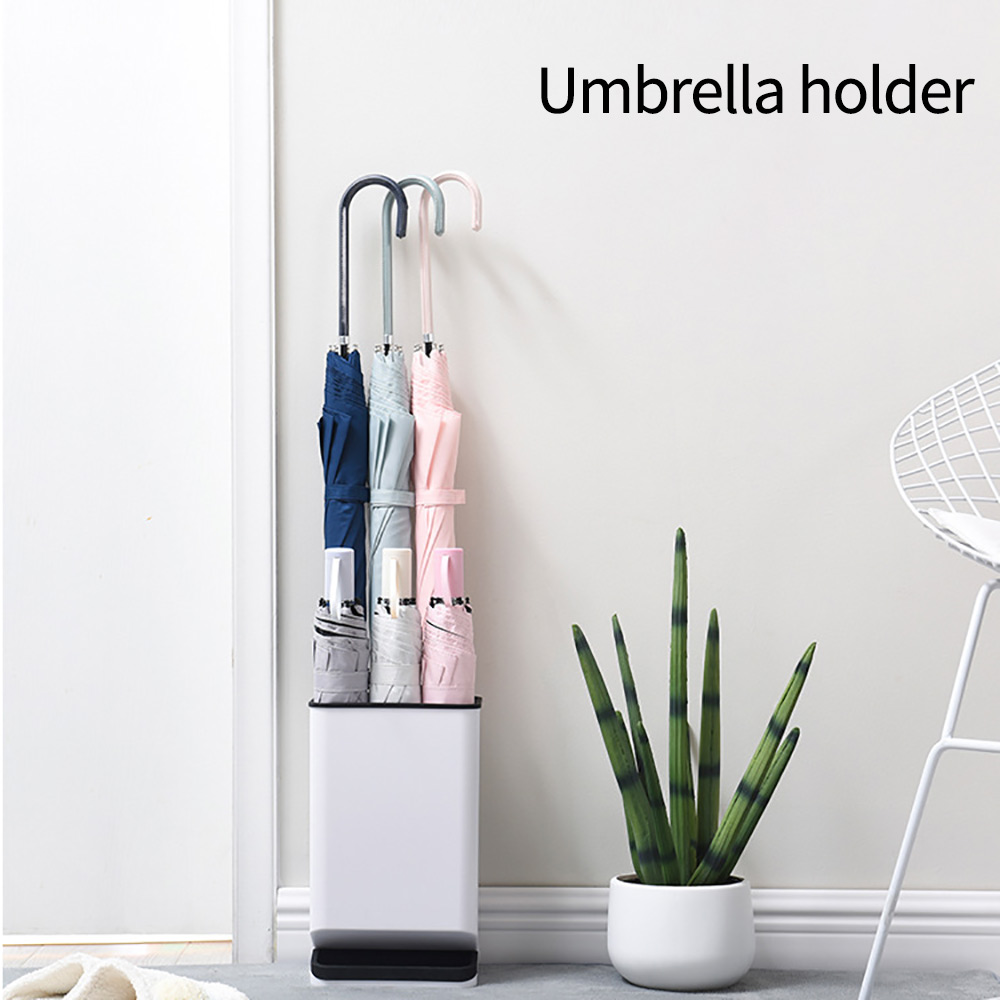 Non-slip umbrella stand bracket 6-hole household umbrella storage rack with drain pan length floor umbrella