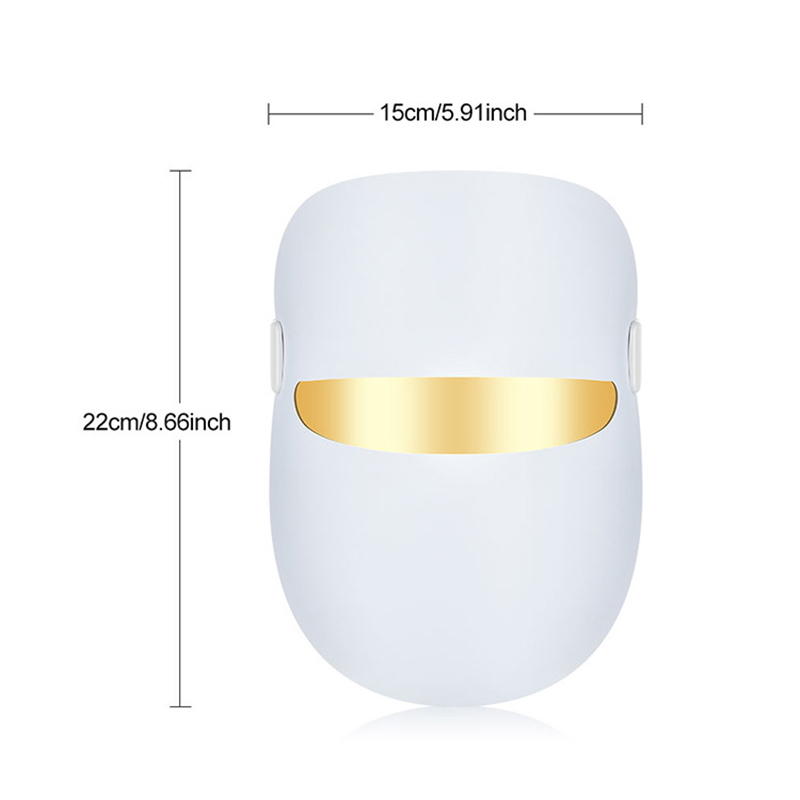LED Spectrum Beauty Mask Home Colorful Photon Facial Rejuvenation Mask Apparatus Whitening Import Mask USB Charging