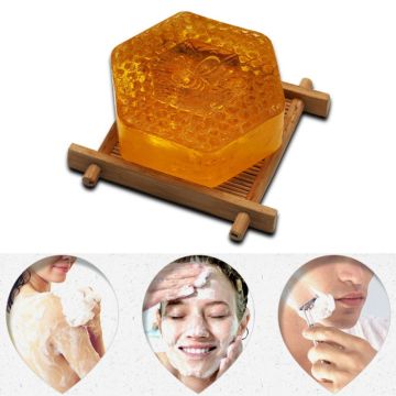 100g Handmade Honey Soap Deep Cleansing Face Whitening Moisturizing Oil-Control Face Care