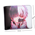 Anime Tokyo Ghoul / Death Note Short Wallet With Coin Pocket Money Bag for Men Women