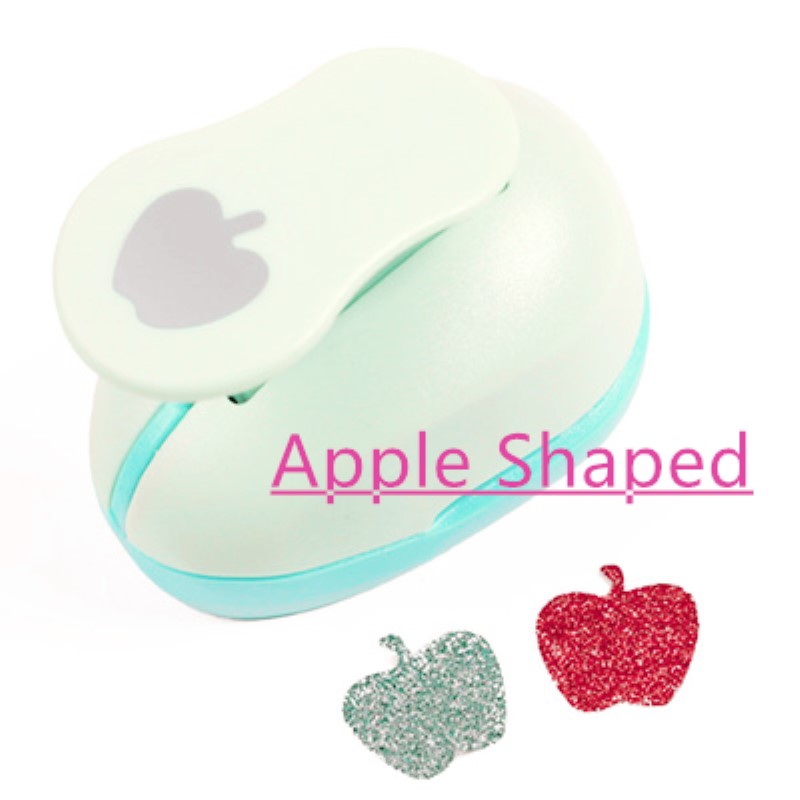 Apple shaped 5/8" paper EVA foam hole punches greeting card handmade fruit craft punch cortador de papel de scrapbooking