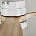 Modern LED 15W Ceiling Light Fan Wood Ceiling Fans With Lights Wooden Ceiling Fan Lamp Decorative Lights Wentylator Pokojowy