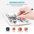 2 In 1 Stylus Pen Capacitive Screen Touch Pencil Drawing Pen For Tablet Android Smartphone For iPad Pro 11 12.9