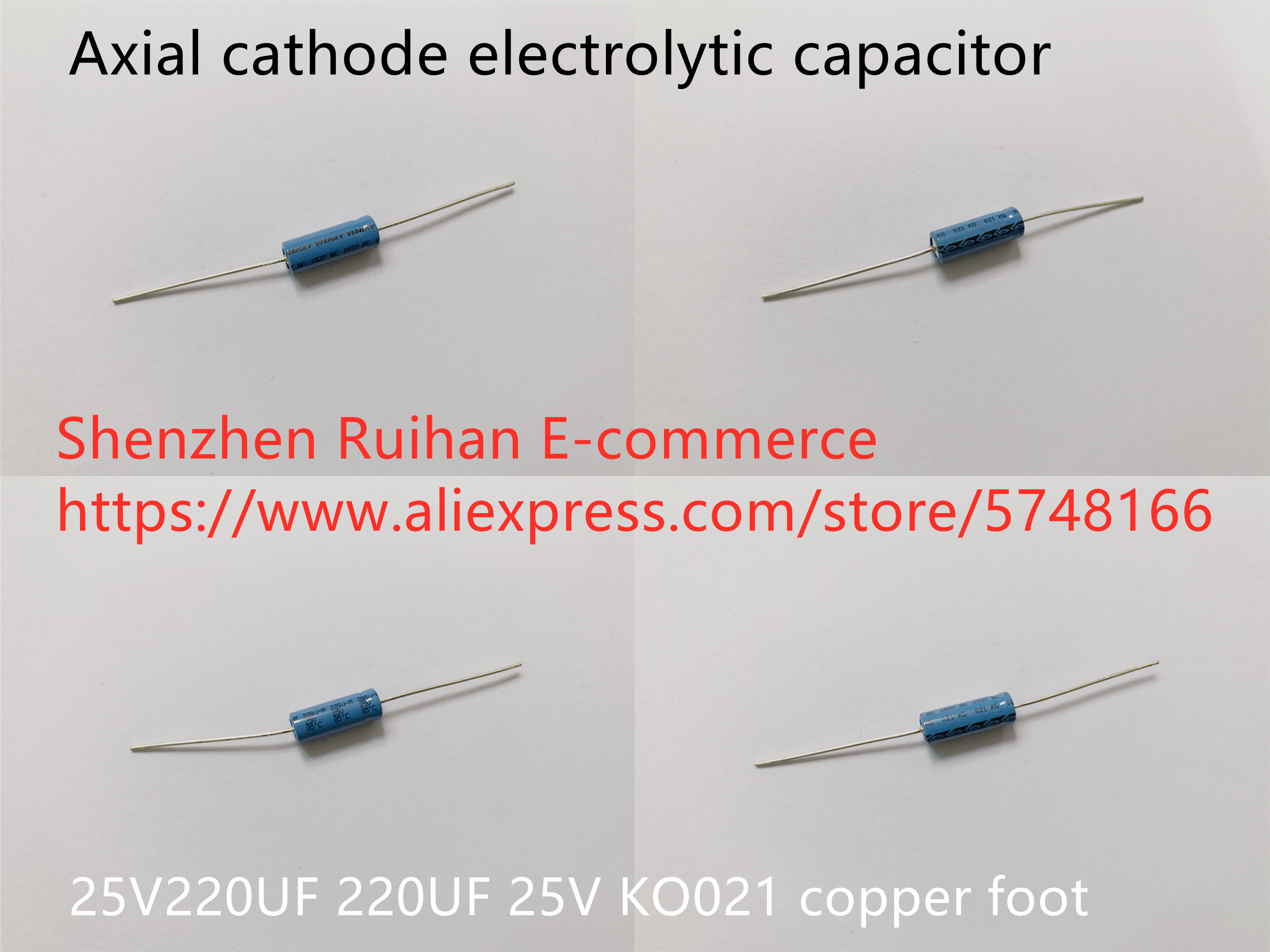 Original new 100% Europe import 25V220UF 220UF 25V KO021 copper foot axial cathode electrolytic capacitor (Inductor)