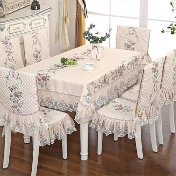 New Wedding Home Table Cloth 130*180cm Rectangle Tablecloths Chair Cover 1 piece Pastoral Style Elegant Table Covers Tischdecke