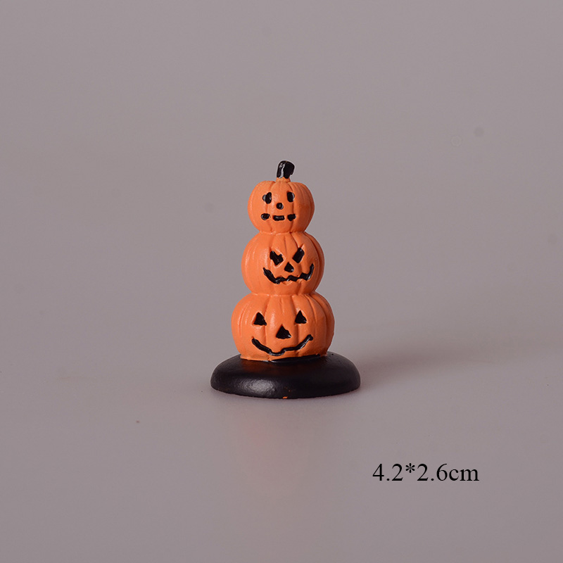 Halloween Decoration Ghost Pumpkin Lantern Clown Miniature Figurine Fairy Garden Ornament Resin Craft DIY Home Decor Accessories