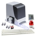 LPSECURITY 230V/120V complete kit GSM electrical automatic sliding gate motor operator 600kg with 4m 5m racks